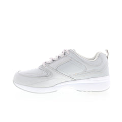 Propet Life Walker Sport WAA312L Womens Gray Leather Lifestyle Sneakers Shoes