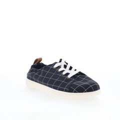 Spenco Windowpane SP1202BLK Womens Black Canvas Lifestyle Sneakers Shoes