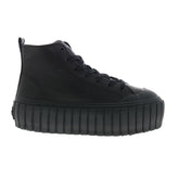 Diesel S-Hanami Mid W Womens Black Leather Lifestyle Sneakers Shoes