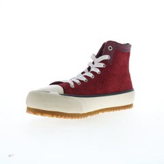 Diesel S-Principia Mid X Mens Red Suede Lifestyle Sneakers Shoes