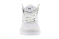 Supra Penny Pro 06567-101-M Mens White Suede Low Top Skate Sneakers Shoes
