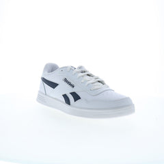 Reebok Court Advance Mens White Leather Lace Up Lifestyle Sneakers Shoes