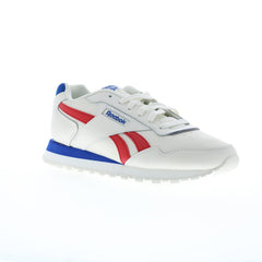 Reebok Glide Mens Beige Leather Lace Up Lifestyle Sneakers Shoes