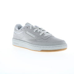 Reebok Club C 85 Mens Gray Suede Lace Up Lifestyle Sneakers Shoes