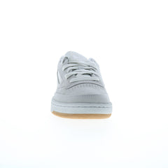 Reebok Club C 85 Mens Gray Suede Lace Up Lifestyle Sneakers Shoes