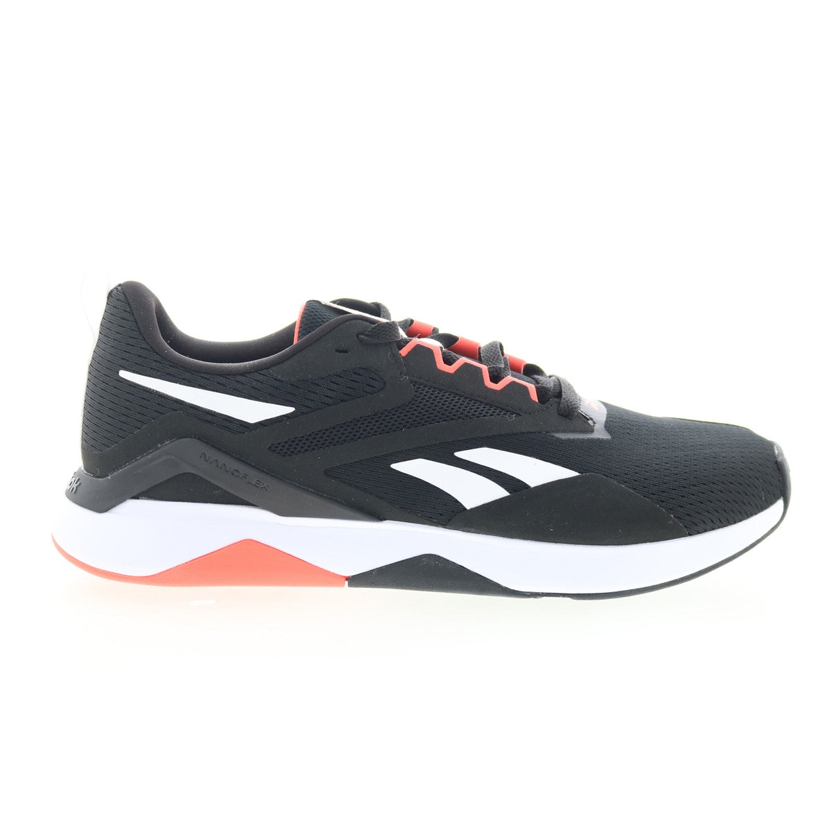 Reebok Nanoflex TR 2 Mens Black Synthetic Athletic Cross Training Shoes
