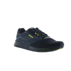 Reebok Nano X4 Mens Black Mesh Lace Up Athletic Cross Training Shoes