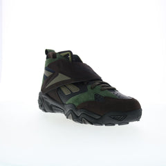 Reebok Preseason 94 Mens Black Suede Lace Up Lifestyle Sneakers Shoes