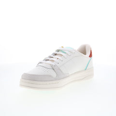 Reebok Phase Court Mens White Leather Lace Up Lifestyle Sneakers Shoes