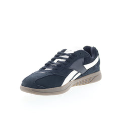 Reebok Hammer Street Mens Black Suede Lace Up Lifestyle Sneakers Shoes