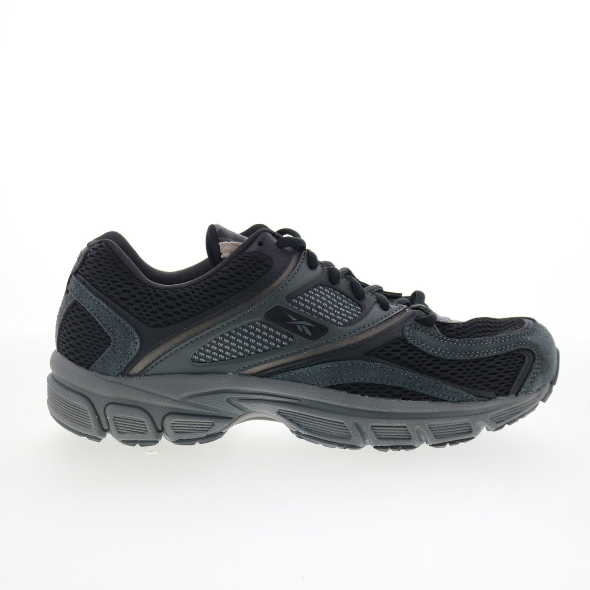Reebok Premier Trinity Mens Black Mesh Lace Up Lifestyle Sneakers Shoes