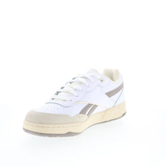 Reebok BB 4000 II Mens White Synthetic Lace Up Lifestyle Sneakers Shoes