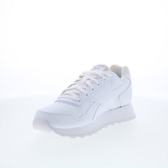 Reebok Glide Wide D Womens White Wide Synthetic Lifestyle Sneakers Shoes
