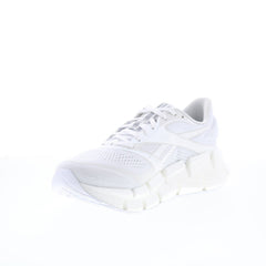 Reebok Floatzig 2 Mens White Canvas Lace Up Athletic Running Shoes