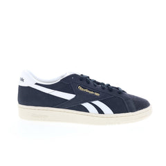 Reebok Club C Grounds UK Mens Black Suede Lace Up Lifestyle Sneakers Shoes