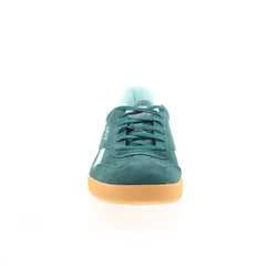 Reebok Smash Edge Mens Green Suede Lace Up Lifestyle Sneakers Shoes