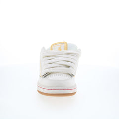 Reebok Club C Bulc CLN Womens Beige Leather Lace Up Lifestyle Sneakers Shoes