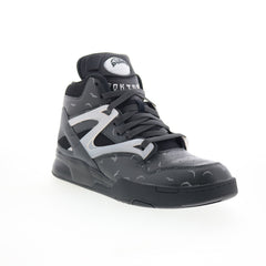 Reebok Pump Omni Zone II Mens Black Leather Lifestyle Sneakers Shoes