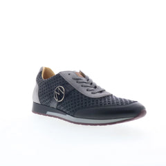 Mezlan 10025 Mens Black Leather Lace Up Lifestyle Sneakers Shoes