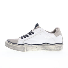 Divine Follie 102 U 12724 Mens White Leather Lace Up Lifestyle Sneakers Shoes