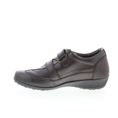 Drew Cario 14491-64 Womens Brown Wide Leather Lifestyle Sneakers Shoes