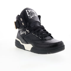 Ewing Athletics 33 HI Vintage Mens Black Leather Lifestyle Sneakers Shoes
