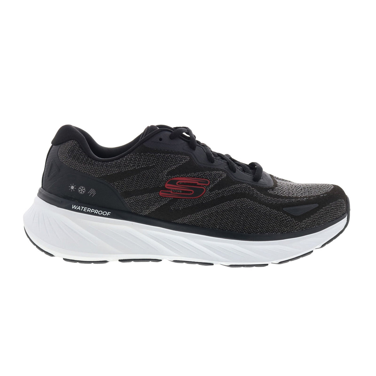 Skechers Waterproof Relaxed Fit Edgeride - Konzo Mens Black Sneakers Shoes