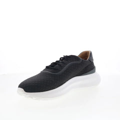 Johnston & Murphy 24-6267 Mens Black Canvas Lifestyle Sneakers Shoes