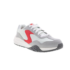 Skechers Court Frenz 246107-GYRD Mens Gray Suede Athletic Pickleball Shoes