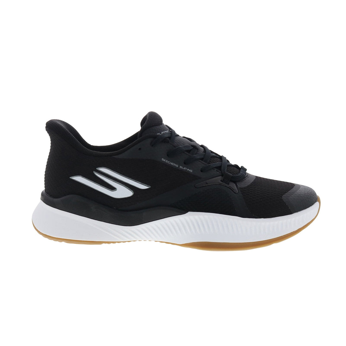 Skechers State Champ 246117-BKW Mens Black Mesh Athletic Pickleball Shoes