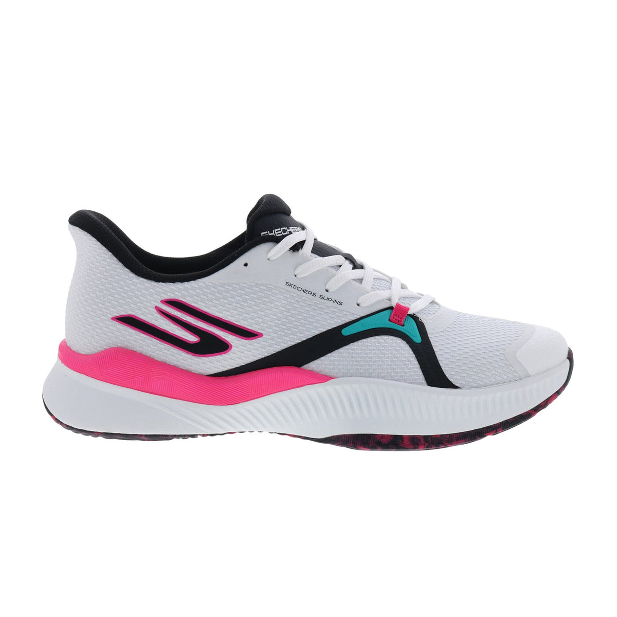 Skechers State Champ 246117-WMLT Mens White Mesh Athletic Pickleball Shoes