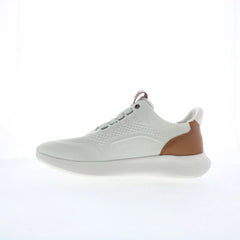 Johnston & Murphy 25-0738 Mens White Canvas Lifestyle Sneakers Shoes
