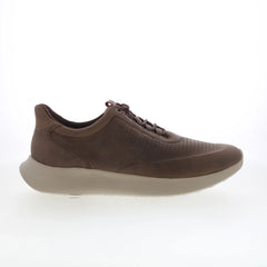 Johnston & Murphy 25-2229 Mens Brown Leather Lifestyle Sneakers Shoes