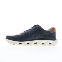 Johnston & Murphy 25-2975 Mens Black Leather Lifestyle Sneakers Shoes