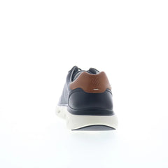 Johnston & Murphy 25-2975 Mens Black Leather Lifestyle Sneakers Shoes