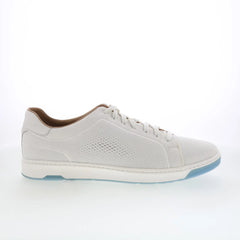 Johnston & Murphy 25-8518 Mens White Canvas Lace Up Lifestyle Sneakers Shoes