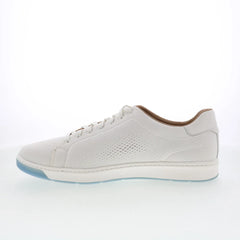 Johnston & Murphy 25-8518 Mens White Canvas Lace Up Lifestyle Sneakers Shoes