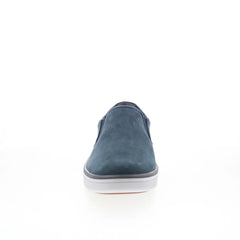 Johnston & Murphy 25-9059 Mens Blue Leather Slip On Lifestyle Sneakers Shoes