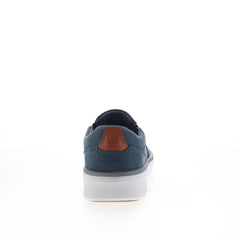 Johnston & Murphy 25-9059 Mens Blue Leather Slip On Lifestyle Sneakers Shoes