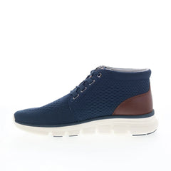 Johnston & Murphy 25-9779 Mens Blue Canvas Lace Up Lifestyle Sneakers Shoes