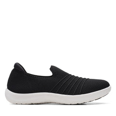 Clarks Adella Step 26164065 Womens Black Mesh Lifestyle Sneakers Shoes