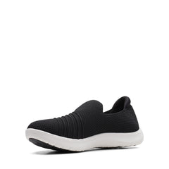 Clarks Adella Step 26164065 Womens Black Mesh Lifestyle Sneakers Shoes