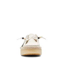 Clarks Wallabee Cup LO 26164430 Mens White Suede Lifestyle Sneakers Shoes