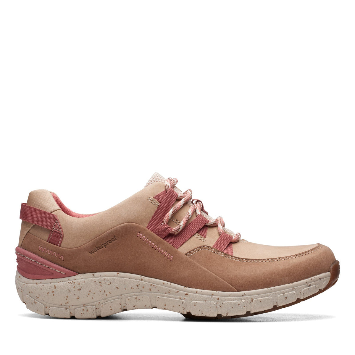 Clarks Wave Range AP 26171614 Womens Brown Wide Lifestyle Sneakers Shoes