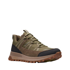 Clarks ATL Trek Run GTX 26172694 Mens Green Leather Athletic Hiking Shoes