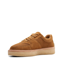 Clarks Sandford 26173373 Mens Brown Leather Lifestyle Sneakers Shoes