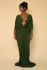 LUCY COVER UP DRESS-IVY GREEN
