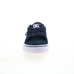 DC Anvil 303190-DNW Mens Blue Suede Lace Up Skate Inspired Sneakers Shoes