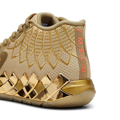 Puma Lamelo Ball MB.01 Golden Child Mens Gold Athletic Basketball Shoes