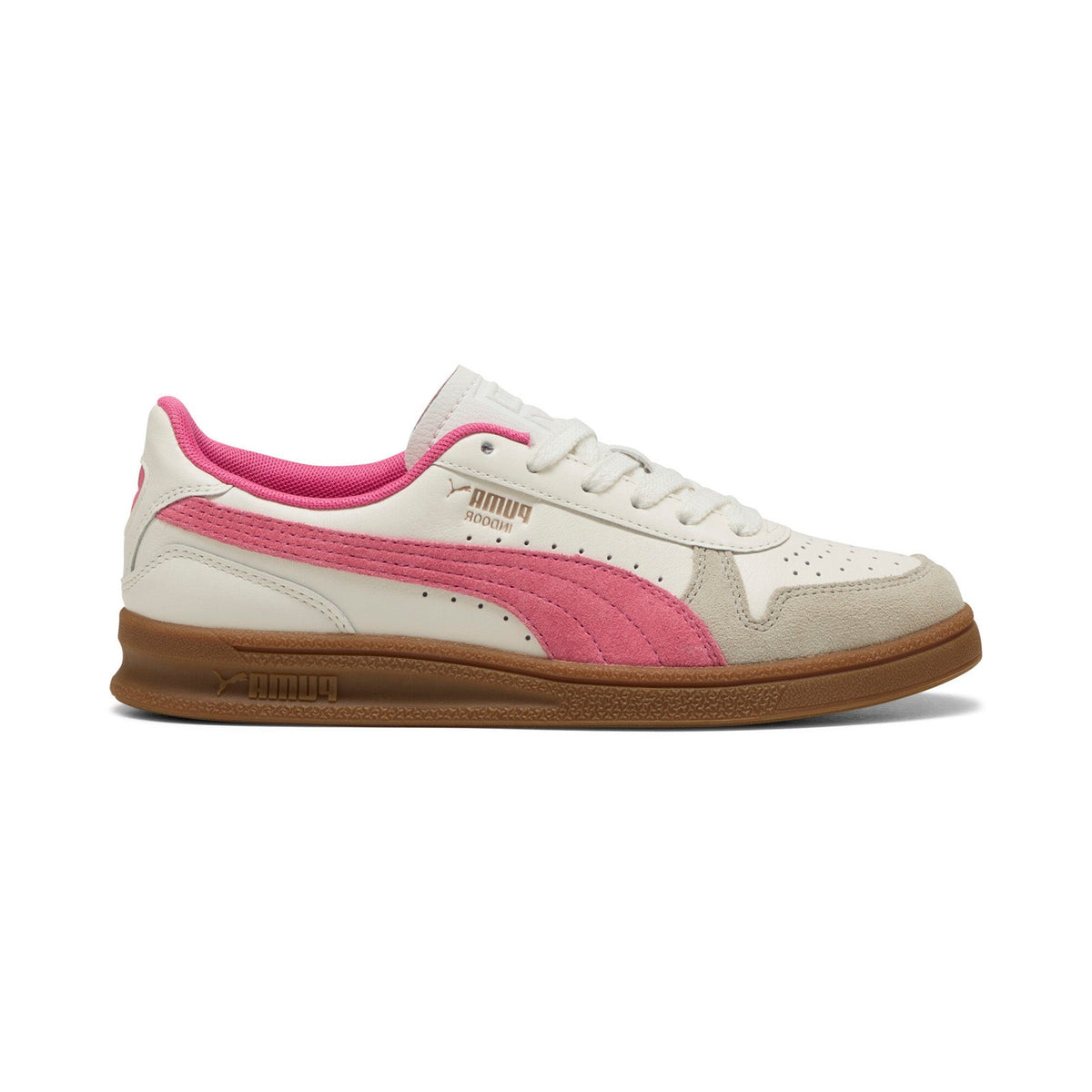 Puma Indoor 40136008 Mens Beige Leather Lifestyle Sneakers Shoes